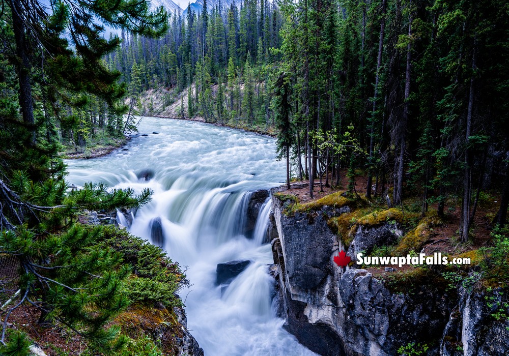Walking Down Close to Sunwapta Falls