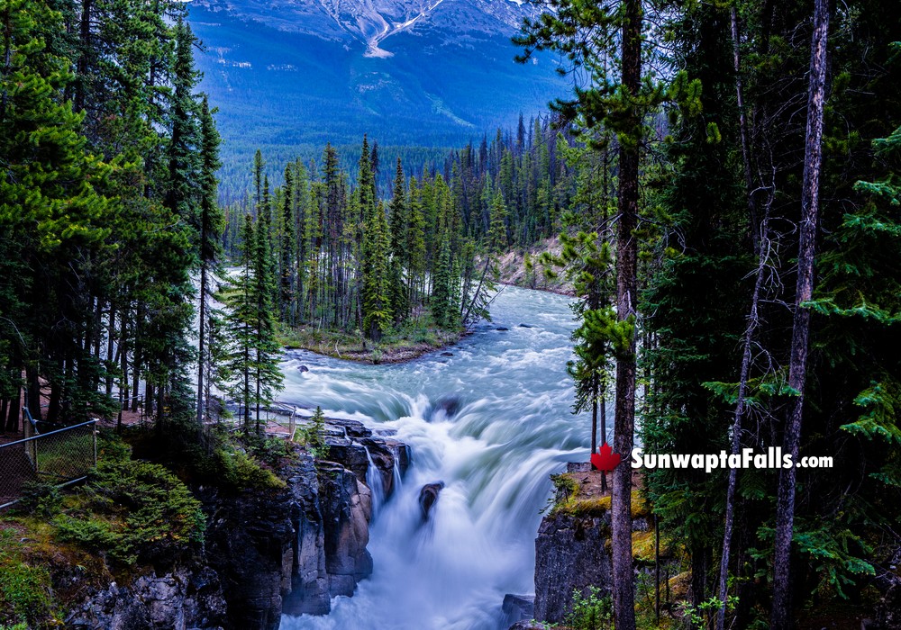 Sunwapta Falls Water Flow