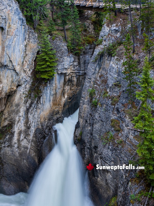 Sunwapta Falls Upper Walking View